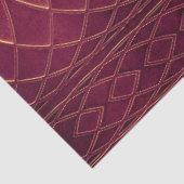 アールデコメタリックバーガンデーワインのデコパージュ 薄葉紙 (詳細)