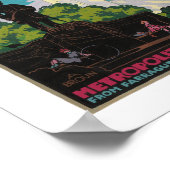 アールデコメトロポリタン建物NYC旅行ポスター ポスター (角)