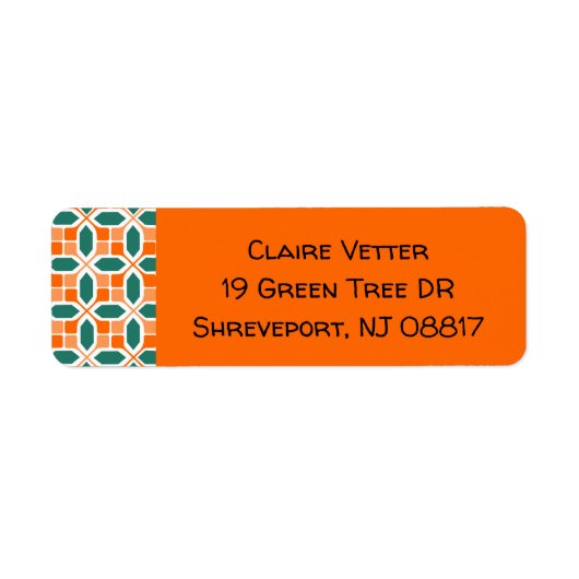 アールデコモザイク ラベル (正面)