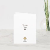 アールデコモダンガーデンサンキューノート サンキューカード (裏面)