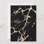 アールデコモダンゴールデンクリスマスフォトデザイン カード (裏面)