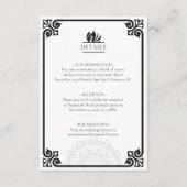 アールデコモダンスワンブラックアンドホワイト詳細 エンクロージャーカード (正面)