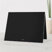 アールデコモダン保存日付招待状 カード (裏面)