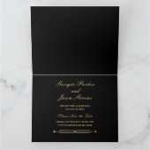 アールデコモダン保存日付招待状 カード (内部)