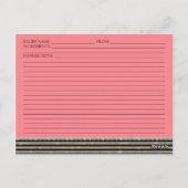 アールデコモダン水平ストライプグリッター外観 ポストカード (裏面)