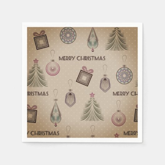 アールデコモダン装飾用デコヴィンテージクラフトレット スタンダードカクテルナプキン (正面)