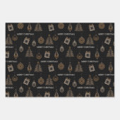 アールデコモダン装飾用デコヴィンテージクラフトレット ラッピングペーパーシート (正面3)