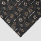 アールデコモダン装飾用デコヴィンテージブラックゴル 薄葉紙 (詳細)