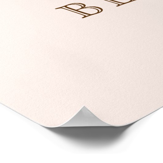 アールデコモダン赤面ピンクローズゴールドフォイル結婚ズ ポスター (角)