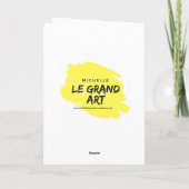 アールデコモダン金ゴールドハッピーバースデー カード (裏面)