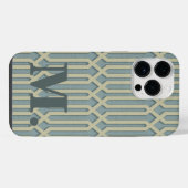 アールデコモノグラムイニシャルiPhone / iPadケース iPhoneケース (裏面横)