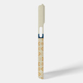 アールデコモノグラム幾何学円オレンジ |青 Case-Mate iPhoneケース (裏面 / 右)