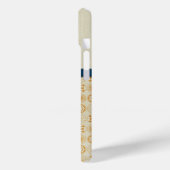 アールデコモノグラム幾何学円オレンジ |青 Case-Mate iPhoneケース (裏面 / 左)