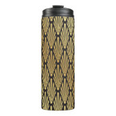 アールデコヤシ:黒金ゴールド。 タンブラー (正面)