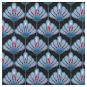 アールデコユリ模様DIY ファブリック (クローズアップ)