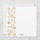 アールデコラグジュアリークリスマスゴールデンオーナメントズ シーズンカード (裏面)