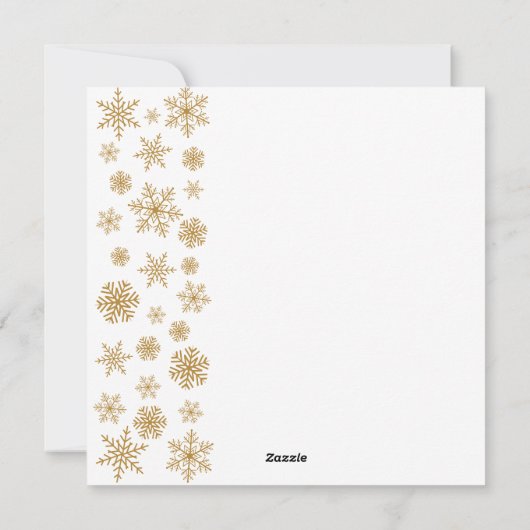 アールデコラグジュアリークリスマスゴールデンオーナメントズ シーズンカード (裏面)