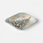 アールデコラグジュアリークリスマスゴールデンオーナメントズ ペーパープレート (傾斜あり)