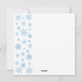 アールデコラグジュアリークリスマスツリーとブルーオーナメント シーズンカード (裏面)