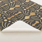 アールデコラグジュアリー：ヴィンテージエレガ日本のンス シェルパブランケット (3/4)