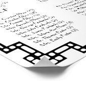 アールデコラブバードオールドカスタムマネー結婚カラー ポスター (角)