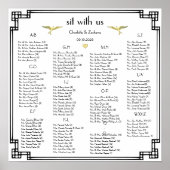 アールデコラブバードオールドカスタムマネー結婚カラー ポスター (正面)