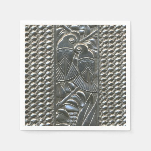 アールデコラブバード紙ナプキン スタンダードカクテルナプキン (正面)