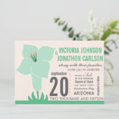 アールデコリリモダンタイポグラフィウェディング招待 招待状 (スタンド正面)