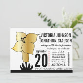 アールデコリリモダンタイポグラフィウェディング招待 招待状 (スタンド正面)