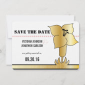 アールデコリリモダンタイポグラフィウェディング招待 招待状 (正面)