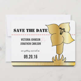 アールデコリリモダンタイポグラフィウェディング招待 招待状