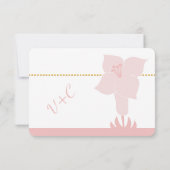 アールデコリリモダンタイポグラフィウェディング招待 招待状 (裏面)