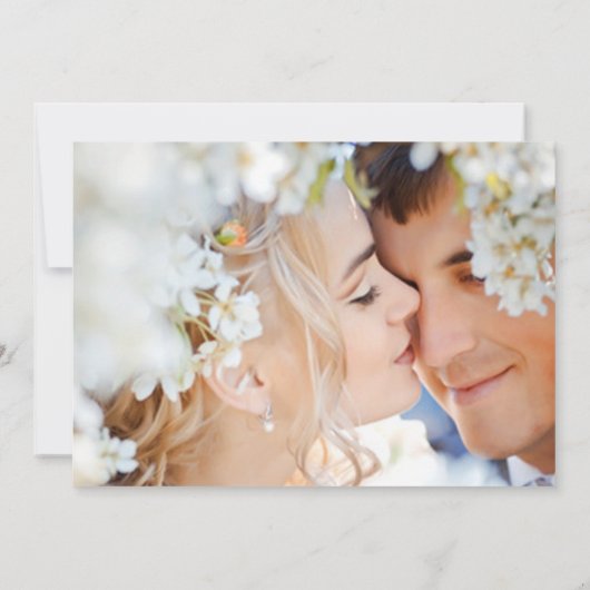 アールデコリリモダンタイポグラフィウェディング招待 招待状 (裏面)