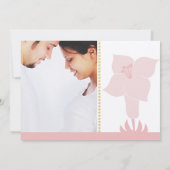 アールデコリリモダンタイポグラフィベビーシャワー 招待状 (裏面)