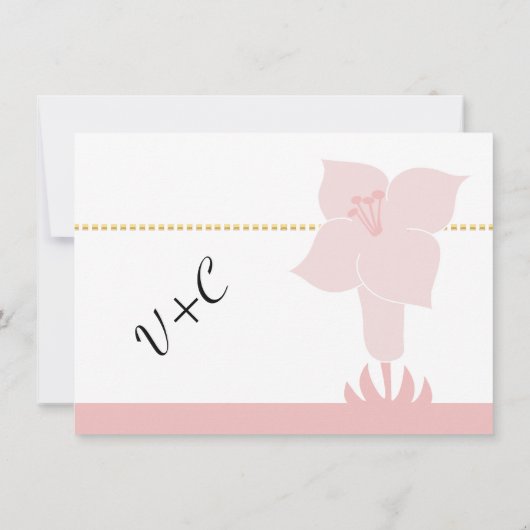 アールデコリリモダンタイポグラフィ結婚ズ 招待状 (裏面)