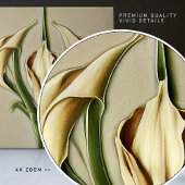 アールデコリリーウォールデコールアールヌーボー タイル