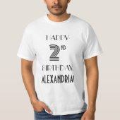 アールデコルッインスパイアク2nd誕生日パーティーシャツ tシャツ (正面)