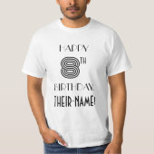 アールデコルッインスパイアク8thバースデーパーティーシャツ tシャツ (正面)