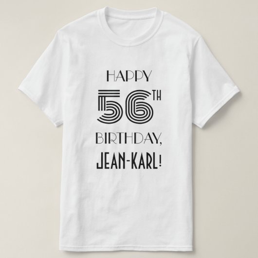 アールデコルック56thバースデーパーティーシャツ tシャツ (デザイン正面)