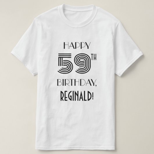 アールデコルック59thバースデーパーティーシャツ tシャツ (デザイン正面)