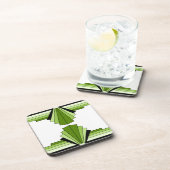 アールデコレイヤーのライム コースター (右側)