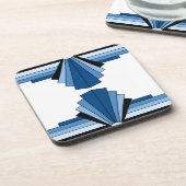 アールデコレイヤー（青） コースター (左側)