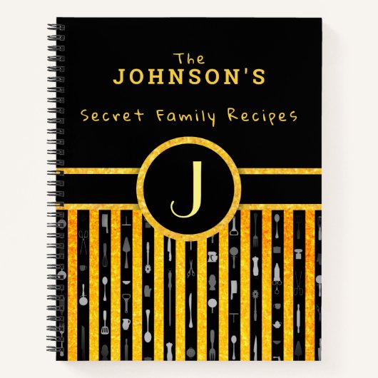 アールデコレシピ書 ノートブック (正面)