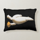 アールデコレストランシェフ、ヴィンテージビジネス アクセントクッション (正面)