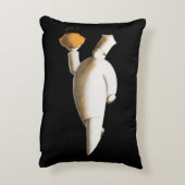 アールデコレストランシェフ、ヴィンテージビジネス アクセントクッション (裏面(縦))