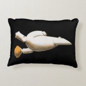 アールデコレストランシェフ、ヴィンテージビジネス アクセントクッション (裏面)