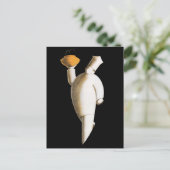 アールデコレストランシェフ、ヴィンテージビジネス ポストカード (スタンド正面)