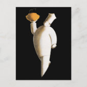 アールデコレストランシェフ、ヴィンテージビジネス ポストカード (正面)