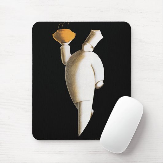 アールデコレストランシェフ、ヴィンテージビジネス マウスパッド (マウス)
