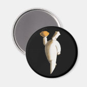 アールデコレストランシェフ、ヴィンテージビジネス マグネット (正面/裏面)